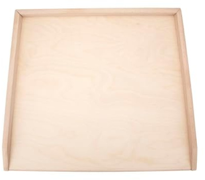 Wooden Pastry Board – Dough Rolling Board for Baking, Raised Edge Kitchen Board, Available in 3 Sizes (51x44 cm, 58x43 cm, 71x40 cm) (Small 51x44 cm)