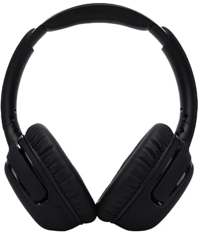 Generic Casque sans fil Casque stéréo HiFi anti-bruit actif avec fente pour carte mémoire micro pour les amateurs de musique Voyageurs Noir