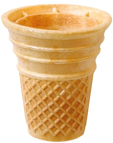 Waffelbecher lang ø 64 mm, L 70 mm, Inhalt: 384 Stück