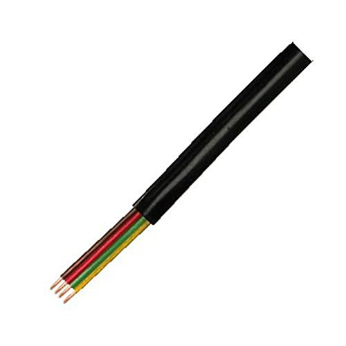 Logilink Professional Câble téléphonique plat 4 fils Noir 100 m