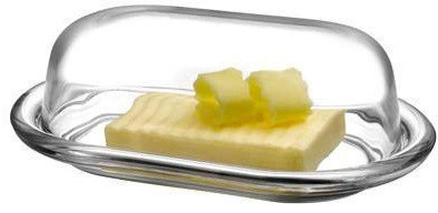 Pasabahce Basic Glass Butter Dish With Cover