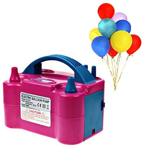 Gearmax® 600w Gonfiatore Elettrico Pallone, Pompa di Aria Elettrica Palloncino Pompa di Gonfiaggio Due Ugelli Aria Ventilatore Portatile