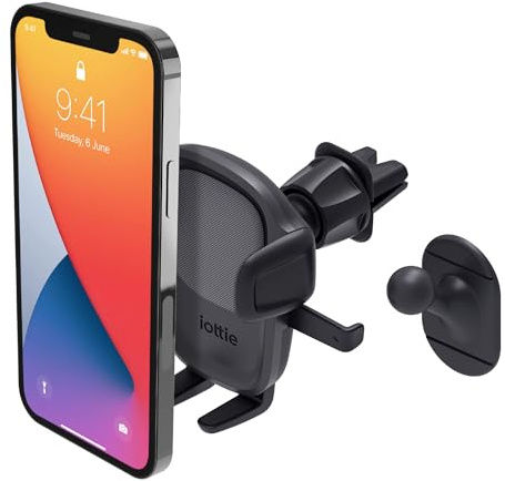 iOttie Easy One Touch 5 Kfz-Halterung für Lüftungsschlitze, für iPhone, Samsung, Moto, Huawei, Nokia, LG, Smartphones, Mehrfarbig, Dash
