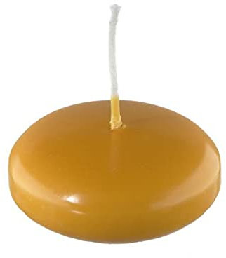Kopschitz Schwimmkerzen Honig 55 x Ø 80 mm, 8 Stück, XXL Schwimmkerzen