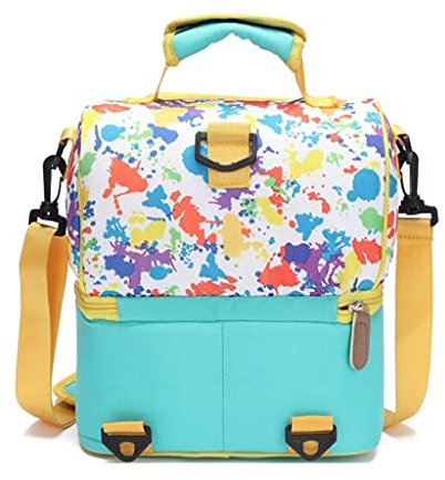 XXZY Picknickkorb Auto Picknicktasche Doppelschicht Wärmedämmung Picknick Rucksack Tragbare Lunchtasche Geeignete Outdoor Camping Büroarbeit Wanderung picknicktasche (Color : A)
