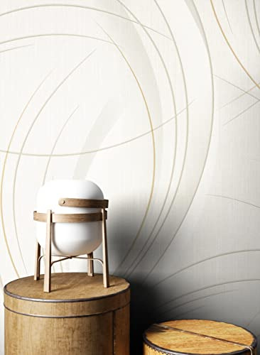 Newroom Vliestapete Weiß Glamour Metallic Skandinavisch Tapete Wohnzimmer
