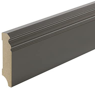 Sockelleisten Dunkelgrau MDF foliert Hamburger Berliner Profil 80mm