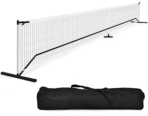 SPOTRAVEL Official Size Pickleball Net System, 7m/22ft Strong Polyester With Steel Pipes and Carry Bag, Portable for Indoor & Outdoor