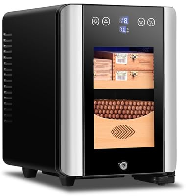 Temperaturgesteuerte Befeuchtung, Luftbefeuchter, Mini-Kleinhaushalt, elektronischer Weinschrank aus Zedernholz, Rauchschrank
