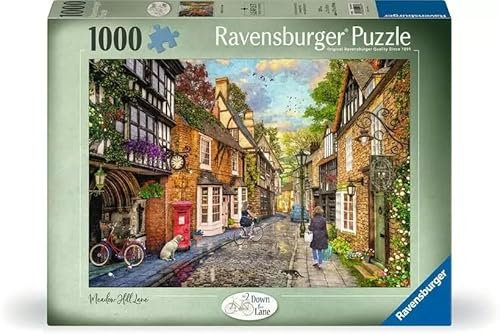 Ravensburger - Puzzle 1000 Pezzi Medow Hill Lane | Puzzle Adulti E Tutta La Famiglie | Dimensione Di 70x50 Cm | Regalo Adulti | Regali Natale