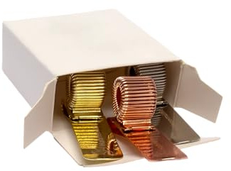 Hahnemühle Stiftehalter-Set, mit 3 Farben, Gold, Silber, Rosegold, Clip-Mechanismus, praktisch für Notizbücher
