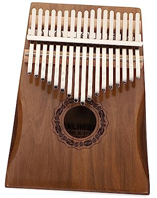 ifundom Fingerklavier Aus Walnussholz Mit Tasten Tragbar Als Daumenklavier Für Heimkalimba Und Musikliebhaber Für Anfänger Ohne Nebengeräusche