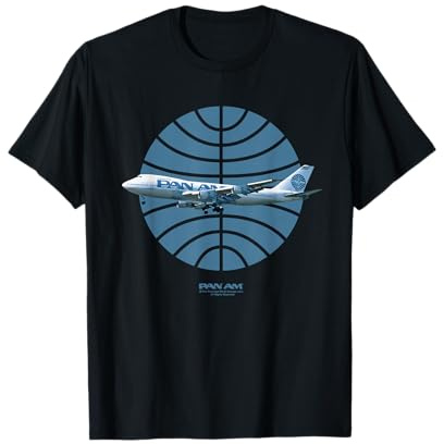 Logotipo de Pan Am Plane Over 1950s Camiseta