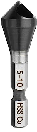 DOUDINGMAO Alloy-Steel HRC89 TiAlN Countersink Deburring Chamfer Drill Bit 1-4mm/2-5mm/5-10mm/10-15mm Inner Hole