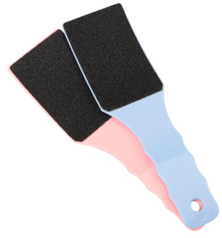 PACKOVE 2 Stück Doppelseitige Gebogene Fußfeile aus Ps Manuelle Fußdatei mit Ergonomischem Griff Leichte Fußpeelingfeile für Fußpflege Fußreibe