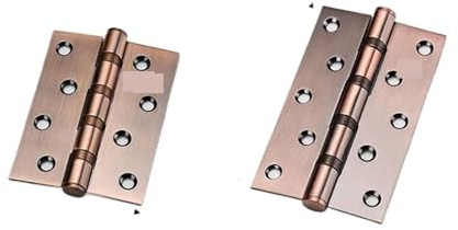 Bisagras Para Puertas Bisagras de acero inoxidable de 4-5 pulgadas, silenciosas, con tornillos, resistentes, for madera, de 3 mm de grosor, for puertas de habitación, accesorios de ferretería.(Red cop