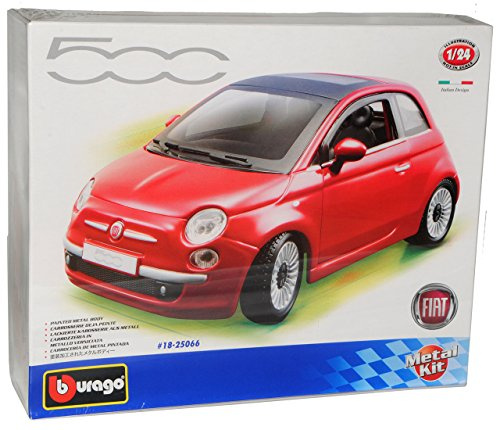 Generisch FIAT Nuova 500 Rot Red Kit Bausatz 1/24 Burago Burago Modellauto Modell Auto