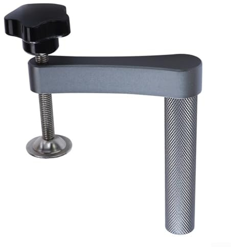 Abrazadera para agujero de perro Hold Fast de 34 pulgadas con cuerpo de aleación de aluminio y placa de presión de tornillo para sujetar y fijar materiales de menos de 70 mm (19 mm)
