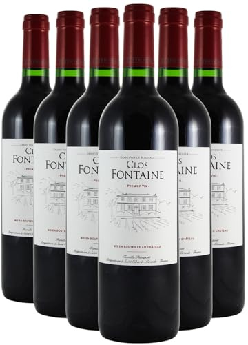 Château Clos Fontaine - Rouge 2022 - Côtes de Bordeaux Francs - Vin Rouge de Bordeaux (6x75cl)