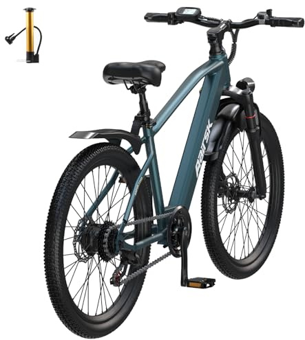 Aairsk GT300 Elektrofahrrad Trekkingrad Herren Damen mit 42V 10Ah 360Wh Akku,100km Reichweite, 250W Motor, 7-Gang, Elektro Mountainbike Citybike EBike für Erwachsener Teen