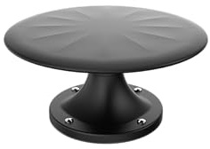 Antena TV con Amplificador de Señal – Recepción de Larga Distancia 360° DVB-T2/TDT HD – Compatible con Televisión Digital, Full HD y 4K UHD – Resistente a la Intemperie (RVBlack)