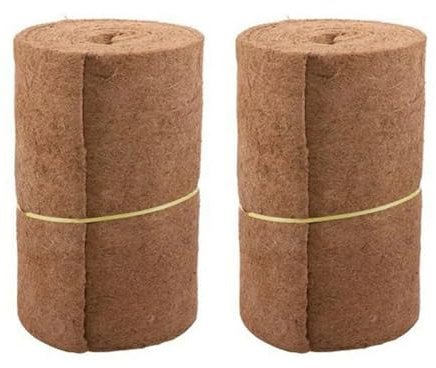 HYFEUOKF 2X Rotolo di rivestimento sfuso 0,5Mx1m Tappetino for vasi di fiori Tappeto di palma di cocco for cesti appesi al muro Forniture da giardino