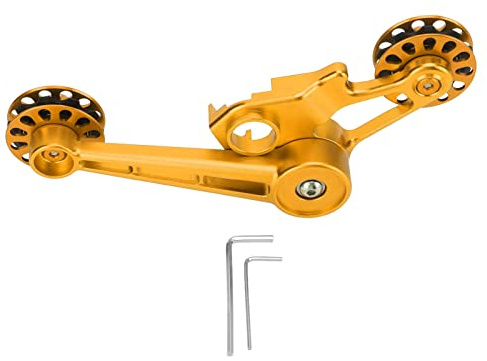 Keenso Tensor de cadena de bicicleta de aleación de aluminio POM Tensor de cadena de cambio trasero 10T Guía de anticaída para ciclistas plegables para cubo interno 3sixty y configuración de