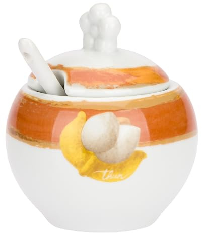 THUN - Zuccheriera con cucchiaino, Collezione Tulipani10,25 x 9,60H 370 cc