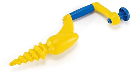 Hape Sandbohrer gelb - Sandspielzeug, Outdoor Strand- und Garten-Spielzeug für Sandburgen, Sandspiele, Motorik- und Koordinationstraining, für Kinder ab 3 Jahren
