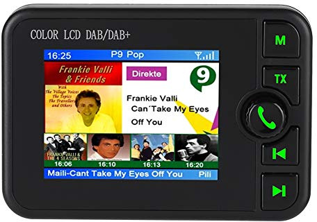 Vikye Car Dab Radio, 2.4in Color LCD Car Radio FM Digital 170-240MHz DAB/87.5-108MHz FM Car Digital Dab Radio, Radio portátil