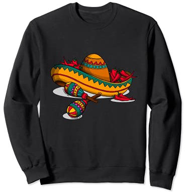 Sombrero Maracas Musica Messicana Fiesta Rumba Shaker Felpa