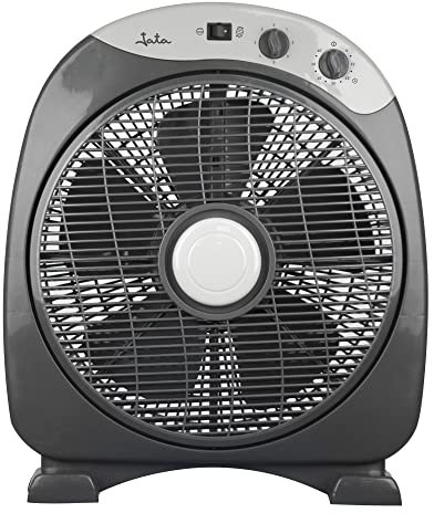 JATA JVVS3015 - Ventilador de suelo con 3 velocidades y temporizador de 60 minutos. Rejilla giratoria. Medidas: 38 x 14 x 45 cm. Silencioso