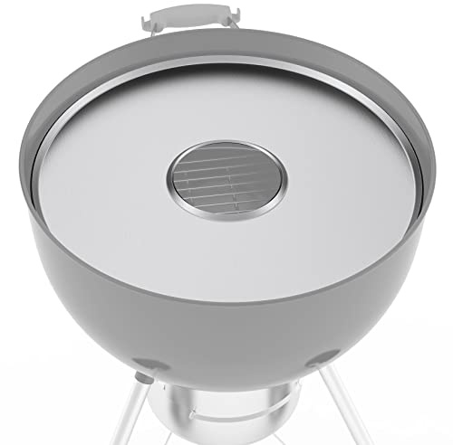 Stanbroil Round Griddle Insert for Weber 22 Kettle Charcoal Grills, Stainless Steel Flat Top Griddle Plate Plancha Kettle Grill Accessory
