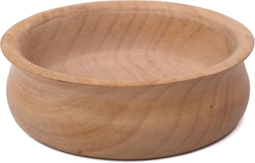 The Great Indian Bazaar Wunderschöne handgemachte 15x5 dekorative Mangoholz-Snack-Servierschale für Trockenfrüchte, Chips, Couchtisch, Arbeitsplatte, Display, Schlüsselschüssel, Geschirr, Küche,