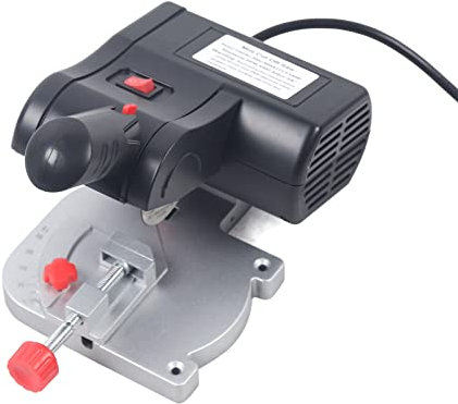 Froulaland Mini Sega Circolare Da Tavolo Power Tools - Sega Circolare Su Tavolo Multi-Materiali Con Altezza Di Taglio E Inclinazione Regolabili Arresto Angolo Avvio Progressivo 4500 giri/min