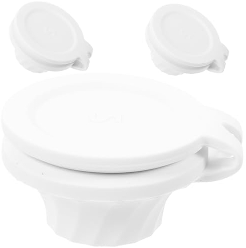 Beavorty 3pcs Flip It Bottle Emptying Kit Condiment Bottle Lid Empty Top Cap Empty Cap Flip Top Caps Upside down Caps Squeeze s Suite White Tpe Can Clamshell