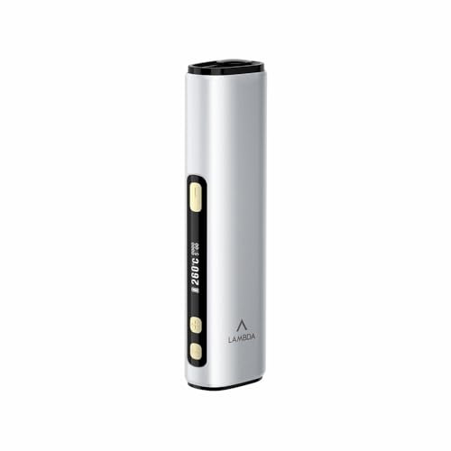 LAMBDA i8 OLED Tempo di fumo regolabile e temperatura HNB Heat-not-burn, riscaldamento elettromagnetico a induzione senza contatto (argento)