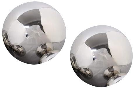 Kynast Garden Edelstahl Deko Kugel 2er Set glänzend poliert Ø 10 cm Dekokugel Schwimmkugel