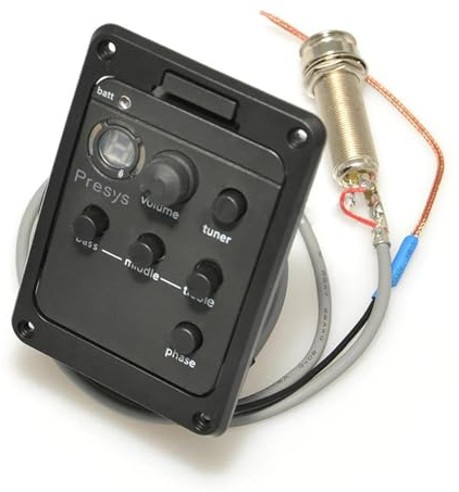 Tonabnehmer Akustikgitarre 4 Stücke Viel 4 Band Akustikgitarre Pickup Mit Tuner Mic Mischung Preamp EQ Beat Bord(3)