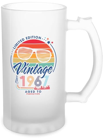 GR8Shop Limited Edition Top Vintage 1967 Birthday Transparent Beer Mug Stein 500ml