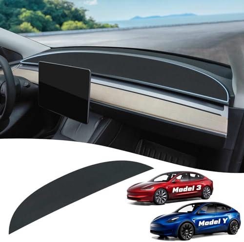 Epltion Dashboard Cover for Tesla Model 3 2017-2023 / Model Y 2020-2024 | UV Resistant | Reduces Glare | Protects Dashboard | Improves Driving Safety