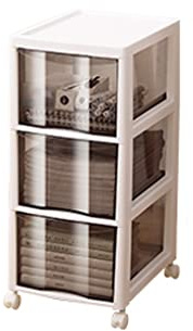 MOZ4dxy Lagerschrank Schubladenart Multi-Layer-Kunststoff Verdickte Abnehmbare Dateispeicher-Lagerschrank unter Schreibtisch(27 * 34.2 * 79cm)