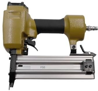 Grapadora neumática, grapadora eléctrica para tapicería Clavadora neumática 18Ga F50, grapadora de aire, clavos de 25-50mm for tapicería, muebles, sofás, herramienta de fabricación de carpintería
