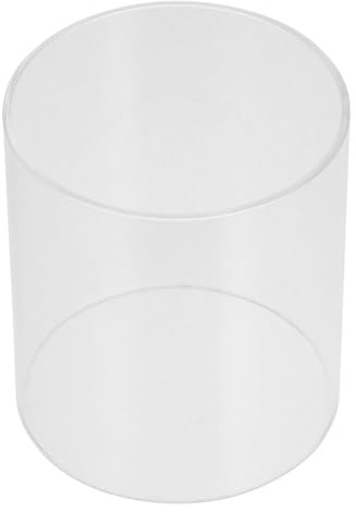 DECHOUS 2 Stück Glaszylinder Ohne Boden - 10 cm Durchmesser - Windlichtglas Für Teelichter Kerzenhalter in Eleganter Säulenform Ideal Für Hochzeiten Und Tischdekoration