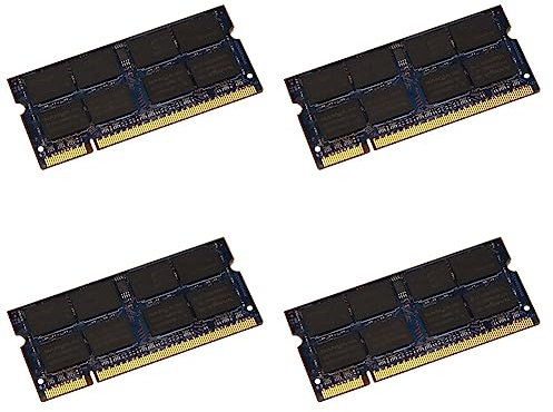 Kznifmk 4X Memoria RAM para Computadora Portátil DDR2 de 2GB 800Mhz PC2 6400 1.8V 2RX8 200 SODIMM para Computadora Portátil Memoria