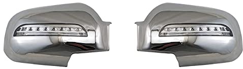 OGJFD Copertura Specchio Copri Specchietti Retrovisori per Portiera Auto con Luce per Hyundai per Tucson 2006-2009 ABS Cromato Calotta Copertura Specchio