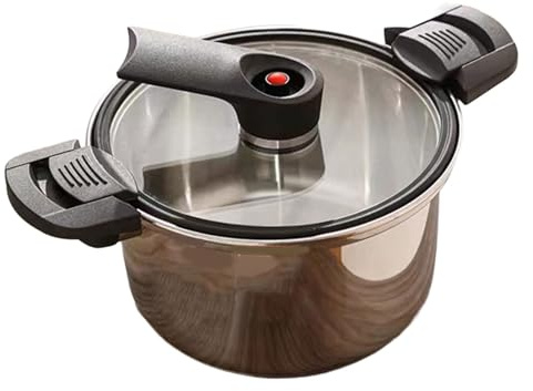 UncleS Robusti 3 6/5 4 Litri Cottura A Pressione con Miglioramento della Conducibilità Termica Design Sicuro per Cucine per La Casa