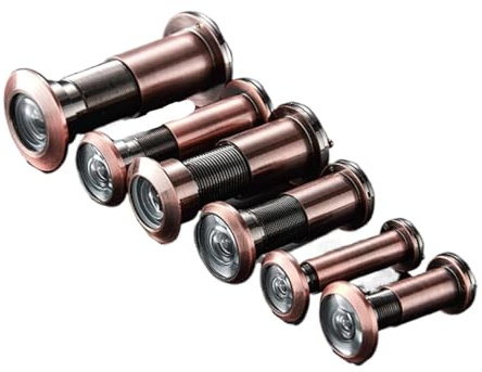 TüRspion Poop Hole Türspion 14 16 22 28 32 mm Mattlinse mit Abdeckung Metall-Katzenauge for die Türansicht zu Hause TüRspion Ohne Bohren(1pc MY32-4-55)
