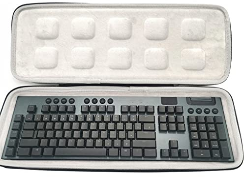 HINAYOSAN Étui rigide en EVA pour clavier compatible Bluetooth G913/G913 TKL - Sac de rangement simple de protection