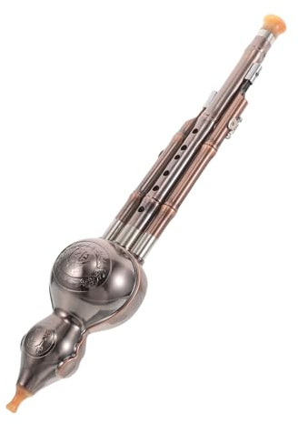 GALPADA Hulusi-kürbisflöte in B-dur Kupferplattierte Chinesische Flöte für Anfänger und Schüler Traditionelles Blasinstrument mit Dreiton-funktion für Übung und Konzert